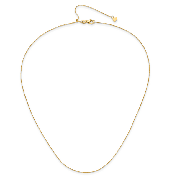 Leslie's 10K Adjustable 1mm D/C Cable Chain - Image 4