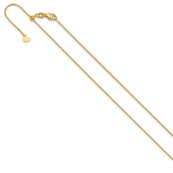 Leslie's 10K Adjustable 1.1mm D/C Cable Chain - Image 2