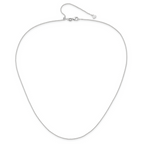 Leslie's 10K White Gold Adjustable 1.1mm D/C Cable Chain - Image 4