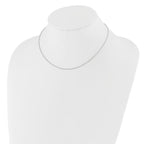Leslie's 10k White Gold 1.5mm Loose Rope 1in+1in Adjustable Chain - Image 3