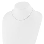 Leslie's 10k White Gold 1.05mm D/C Cable 1in+1in Adjustable Chain - Image 3