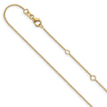 Leslie's 10k 1.1mm Round Cable 1in+1in Adjustable Chain