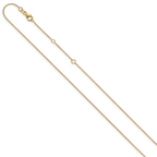 Leslie's 10k 1.1mm Round Cable 1in+1in Adjustable Chain - Image 2