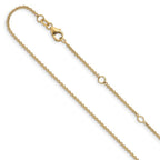 Leslie's 10k 1.4mm Round Cable 1in+1in Adjustable Chain