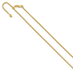 Leslie's 10k Adjustable 1.6mm Semi Solid Spiga Chain - Image 2