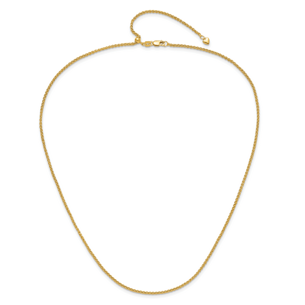 Leslie's 10k Adjustable 1.6mm Semi Solid Spiga Chain - Image 4
