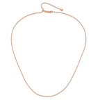 Leslie's 10k Rose Gold Adjustable 1mm Wheat Chain - Image 4