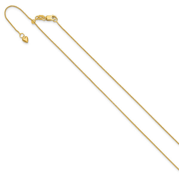10k Adjustable .8mm D/C Wheat Chain - Image 2