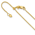 Leslie's 10k Adjustable 1mm D/C Wheat Chain