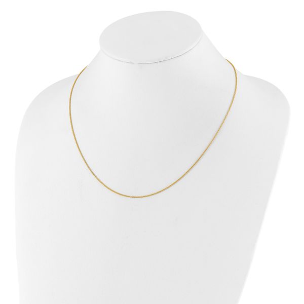 Leslie's 10k Adjustable 1mm D/C Wheat Chain - Image 3