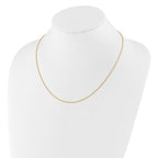 Leslie's 10k Adjustable 1mm D/C Wheat Chain - Image 3