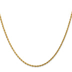 Leslie's 10k White Gold 2mm Diamond-Cut Rope Chain - Image 2