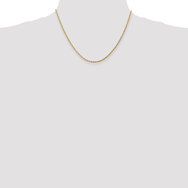 Leslie's 10k White Gold 2mm Diamond-Cut Rope Chain - Image 4