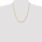 Leslie's 10k White Gold 2mm Diamond-Cut Rope Chain - Image 4
