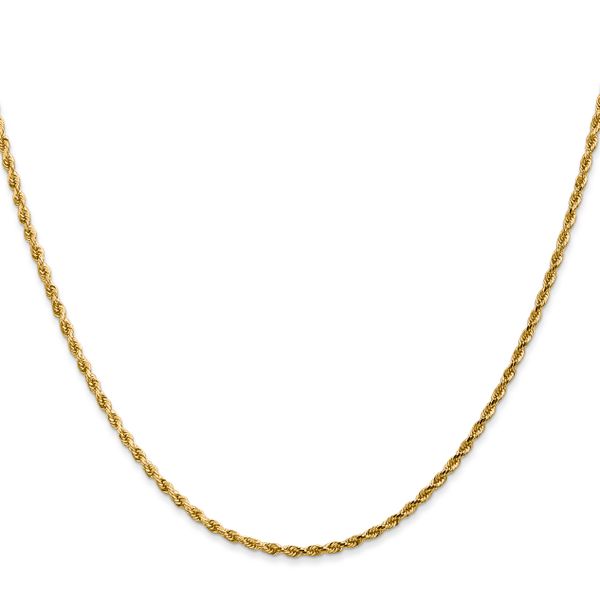 Leslie's 10k White Gold 2mm Diamond-Cut Rope Chain - Image 2