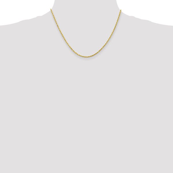Leslie's 10k White Gold 2.25mm Diamond-Cut Rope Chain - Image 4