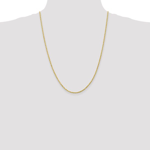 Leslie's 10k White Gold 2.25mm Diamond-Cut Rope Chain - Image 4