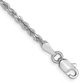 Leslie's 10k White Gold 2.25mm Diamond-Cut Rope Chain