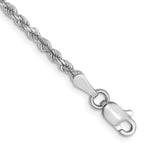 Leslie's 10k White Gold 2.25mm Diamond-Cut Rope Chain