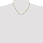 Leslie's 10k White Gold 2.5mm Diamond-Cut Rope Chain - Image 4
