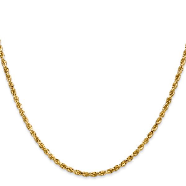 Leslie's 10k White Gold 2.5mm Diamond-Cut Rope Chain - Image 2