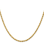 Leslie's 10k White Gold 2.5mm Diamond-Cut Rope Chain - Image 2