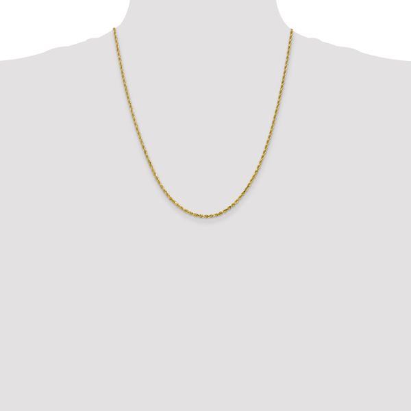 Leslie's 10k White Gold 2.5mm Diamond-Cut Rope Chain - Image 4