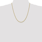 Leslie's 10k White Gold 2.5mm Diamond-Cut Rope Chain - Image 4