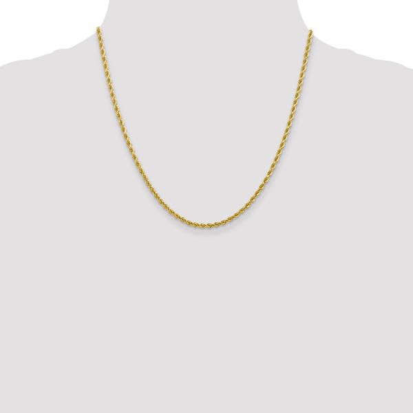 Leslie's 10k White Gold 2.75mm Diamond-Cut Rope Chain - Image 4