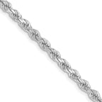 Leslie's 10k White Gold 2.75mm Diamond-Cut Rope Chain