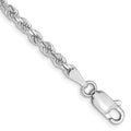 Leslie's 10k White Gold 2.75mm Diamond-Cut Rope Chain