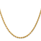 Leslie's 10k White Gold 3mm Diamond-Cut Rope Chain - Image 2