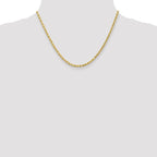 Leslie's 10k White Gold 3mm Diamond-Cut Rope Chain - Image 4