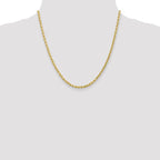 Leslie's 10k White Gold 3mm Diamond-Cut Rope Chain - Image 4