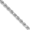 Leslie's 10k White Gold 3.5mm Diamond-Cut Rope Chain