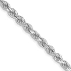 Leslie's 10k White Gold 3.5mm Diamond-Cut Rope Chain