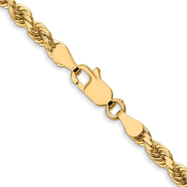 Leslie's 10k White Gold 3.5mm Diamond-Cut Rope Chain - Image 3