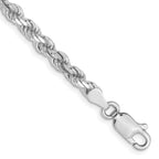 Leslie's 10k White Gold 3.5mm Diamond-Cut Rope Chain