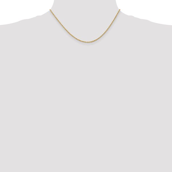 Leslie's 10k 1.6mm Solid Regular Rope Chain - Image 4