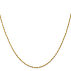 Leslie's 10k 1.6mm Solid Regular Rope Chain - Image 2