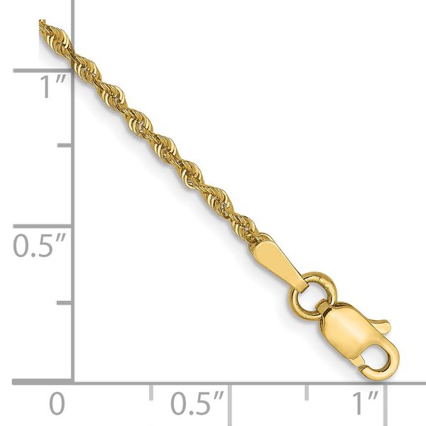 Leslie's 10k 1.6mm Solid Regular Rope Chain - Image 2