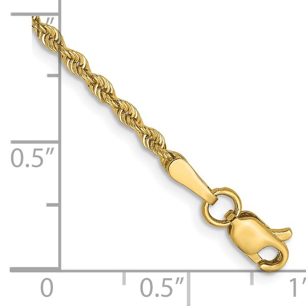 Leslie's 10k 2mm Solid Regular Rope Chain - Image 2