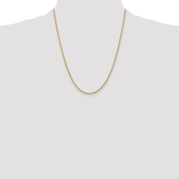 Leslie's 10k 2.25mm Solid Regular Rope Chain - Image 4