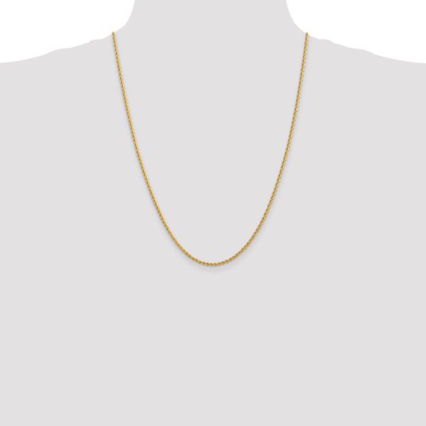 Leslie's 10k 2.25mm Solid Regular Rope Chain - Image 4