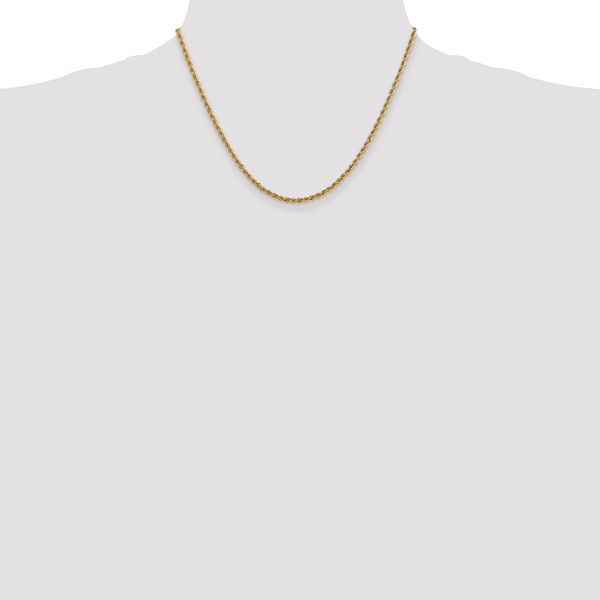 Leslie's 10k 2.5mm Solid Regular Rope Chain - Image 4