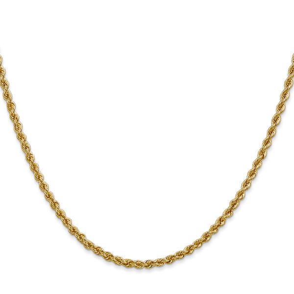 Leslie's 10k 2.5mm Solid Regular Rope Chain - Image 2