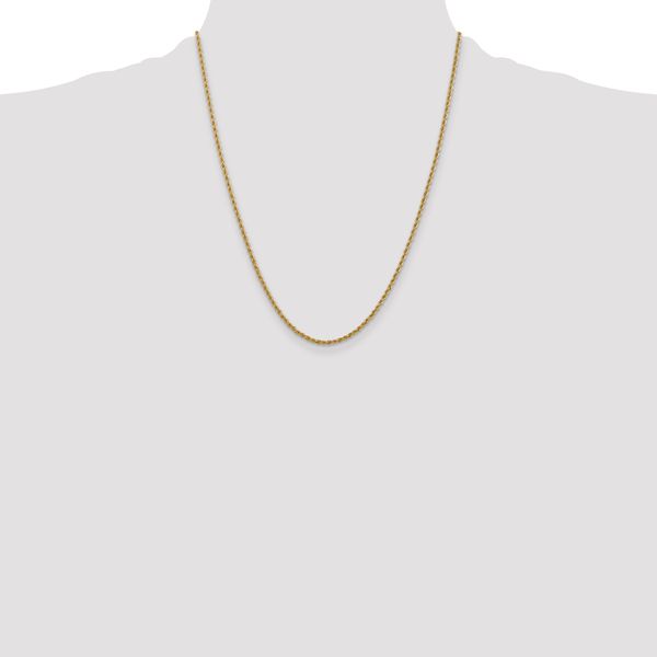 Leslie's 10k 2.5mm Solid Regular Rope Chain - Image 4