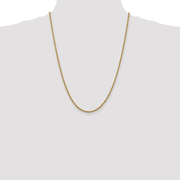 Leslie's 10k 2.5mm Solid Regular Rope Chain - Image 4