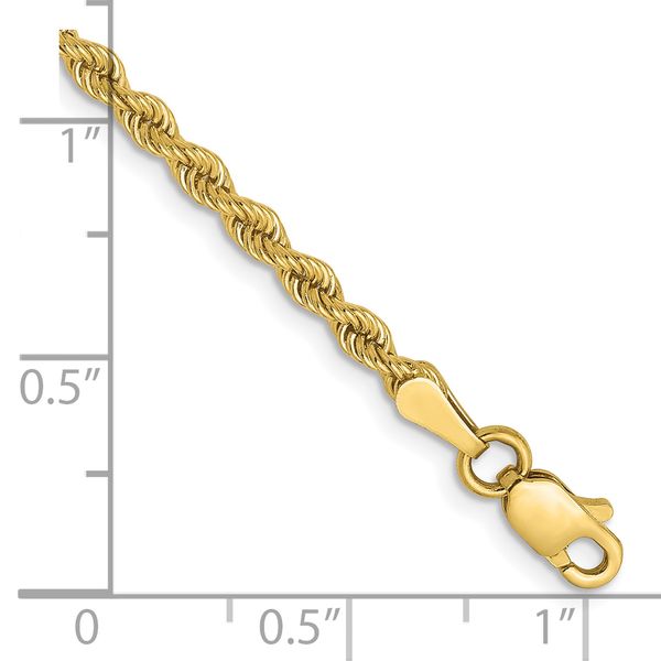 Leslie's 10k 2.5mm Solid Regular Rope Chain - Image 2