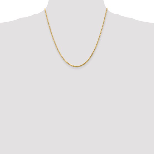 Leslie's 10k 2.25mm Diamond-Cut Lightweight Rope Chain - Image 4